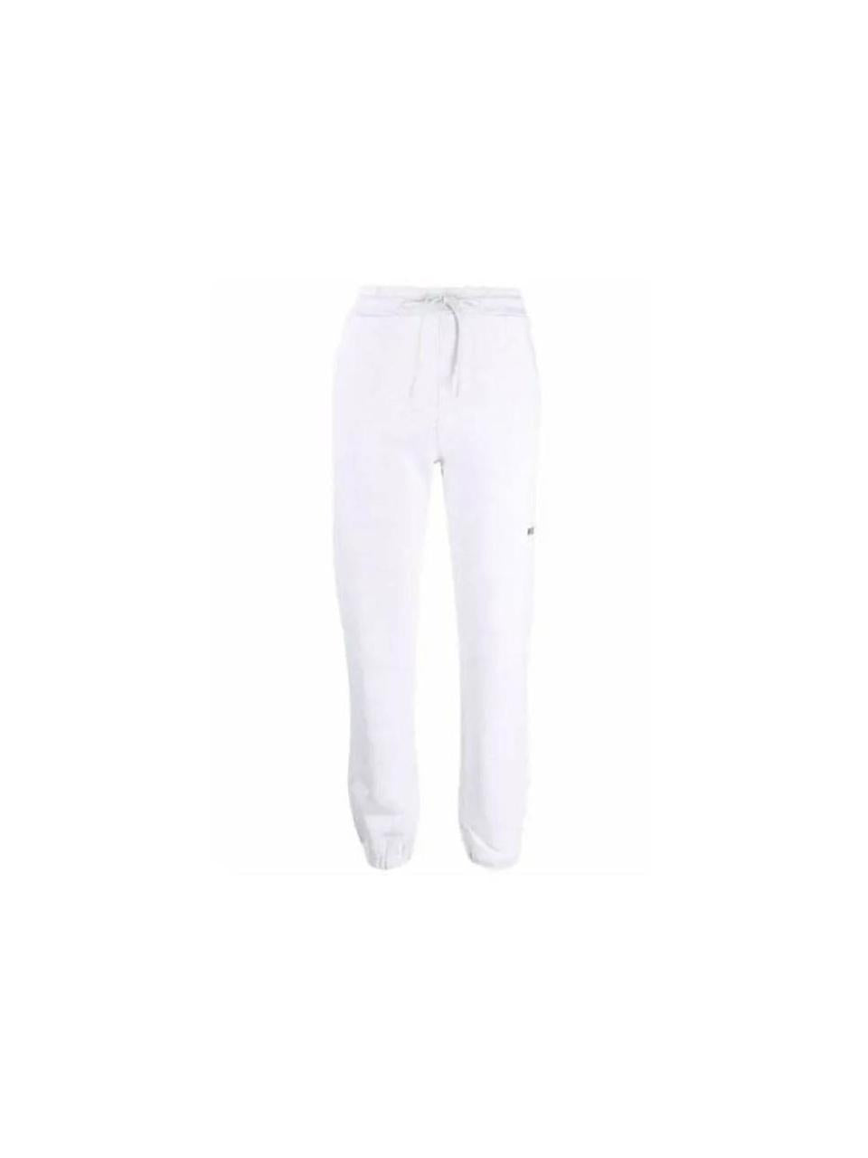 MSGM Logo Elastic Waist Cotton Sweatpants Gray Women’s Classic Pants