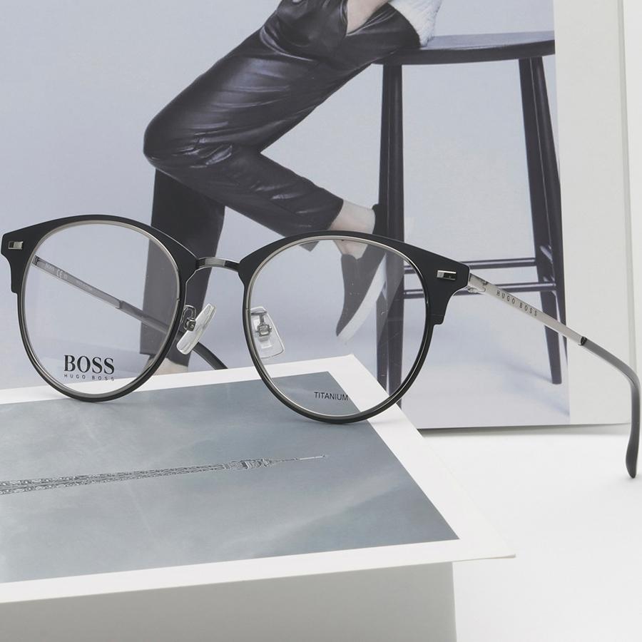 HUGO BOSS Titanium Eyeglass Frame BOSS1145F 003 Unisex Lightweight