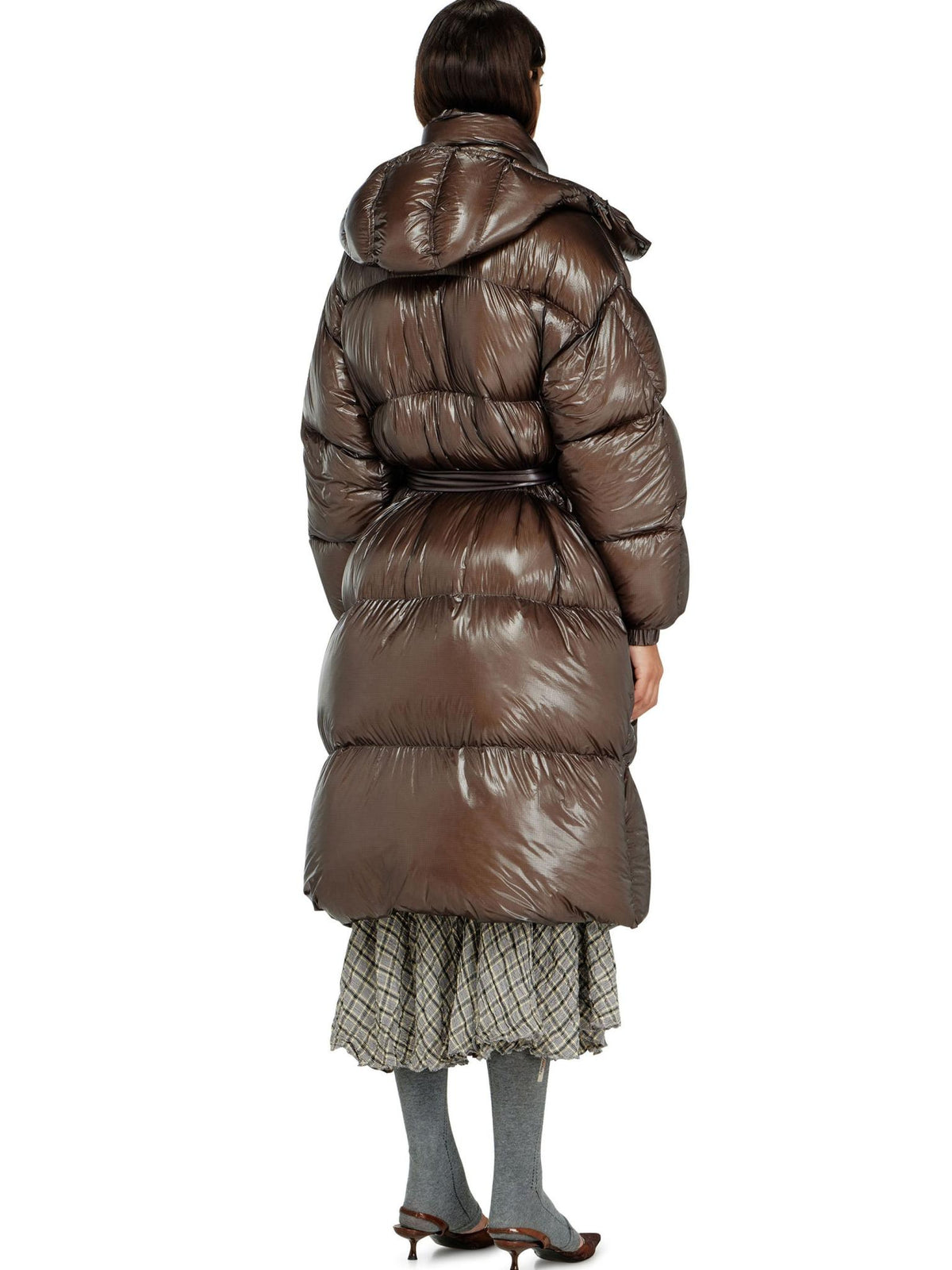 DIESEL Black Puffer Down Jacket for Women