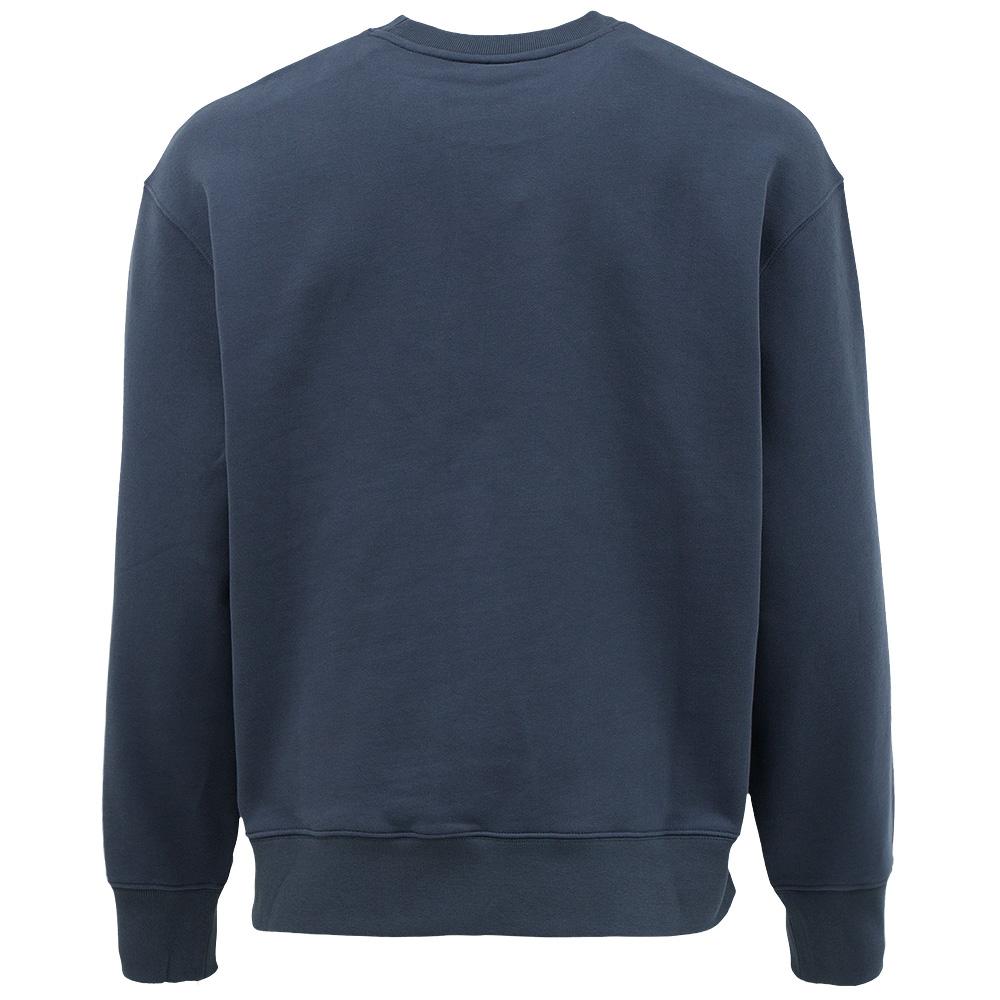 Maison Kitsune Dressed Fox Comfort Sweatshirt Shadow Blue Me QM00309 KM0341 0422