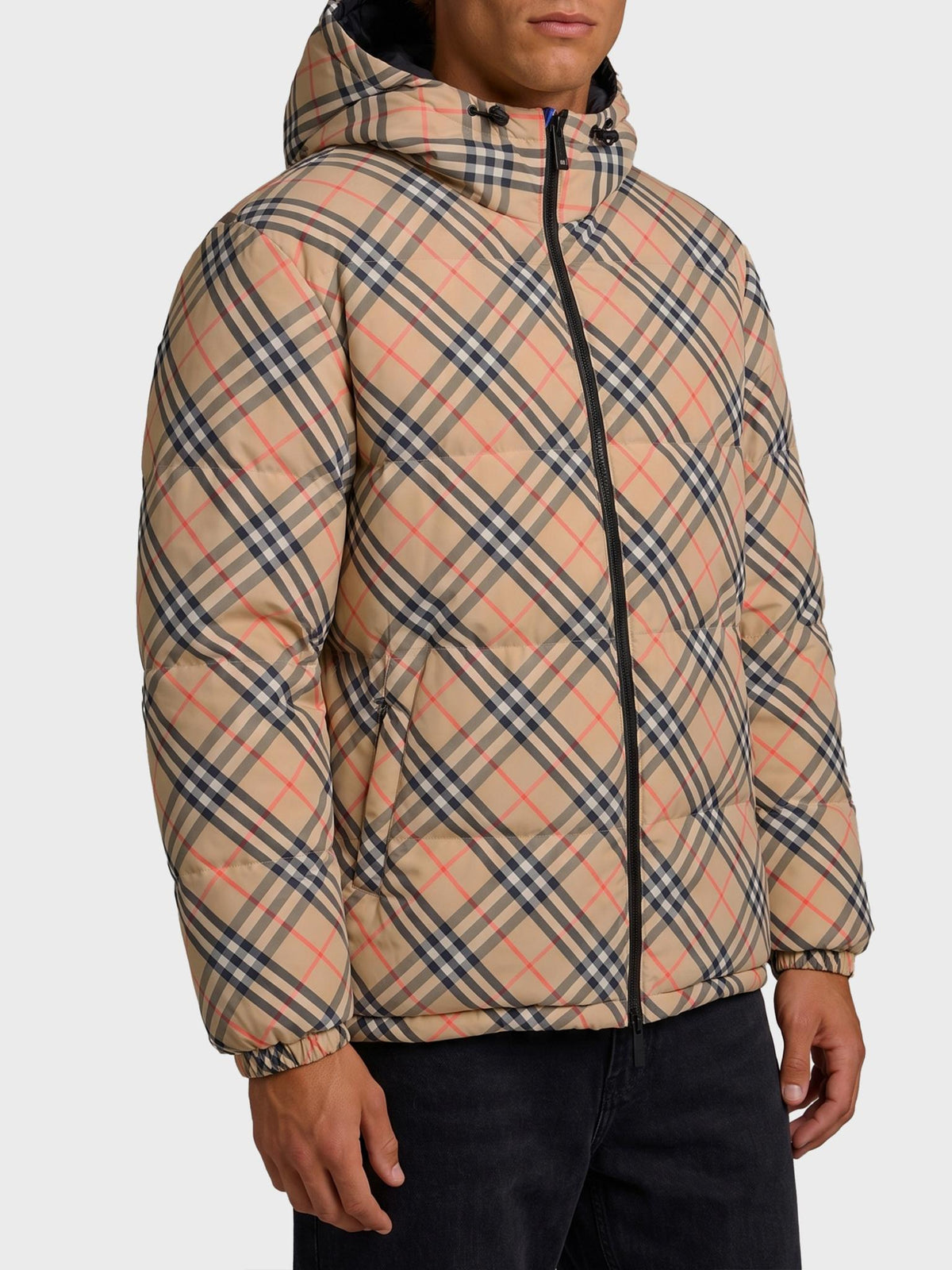 BURBERRY Casual Jacket Black Men’s Zip Front Lightweight Jacket