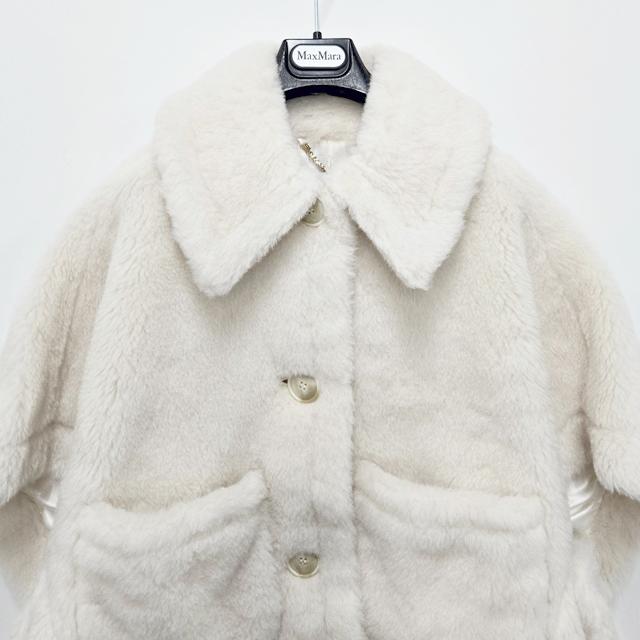 Max Mara Teddy Bear Alpaca Short Vest Jacket 2524736062600 001