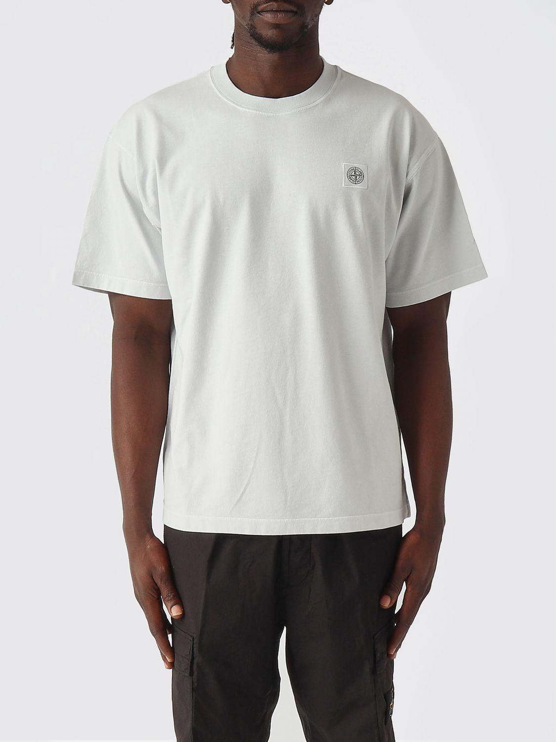 STONE ISLAND Short Sleeve Cotton T-Shirt Navy Men