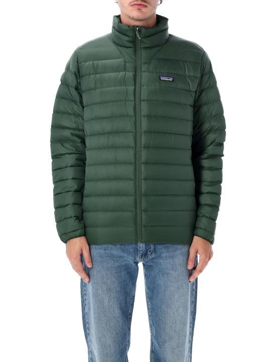 patagonia Treeline Green Down Sweater Jacket Women’s
