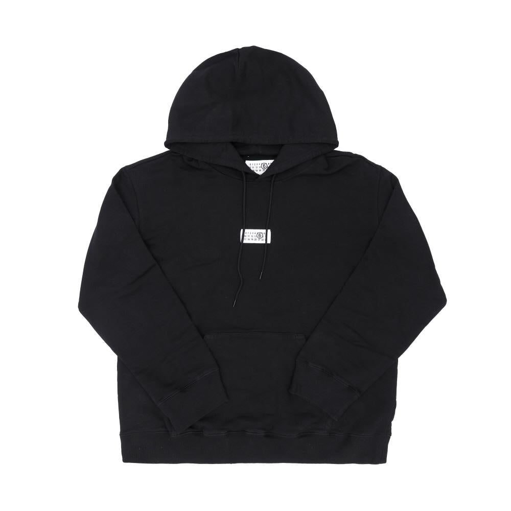 Maison Margiela Black Cotton MM6 Logo Men’s Hoodie