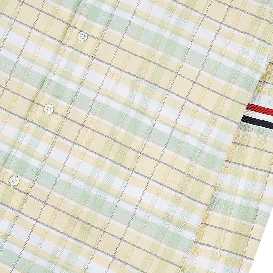 THOM BROWNE Oxford Armband Long Sleeve Shirt Navy Men