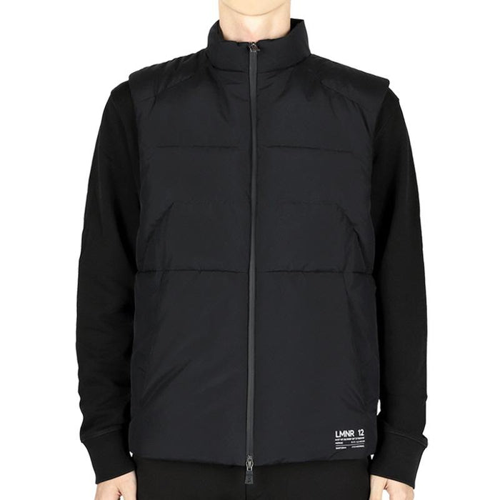 Herno Men’s Goose Down Zip Puffer Vest Black PI00358UL 11106 9300