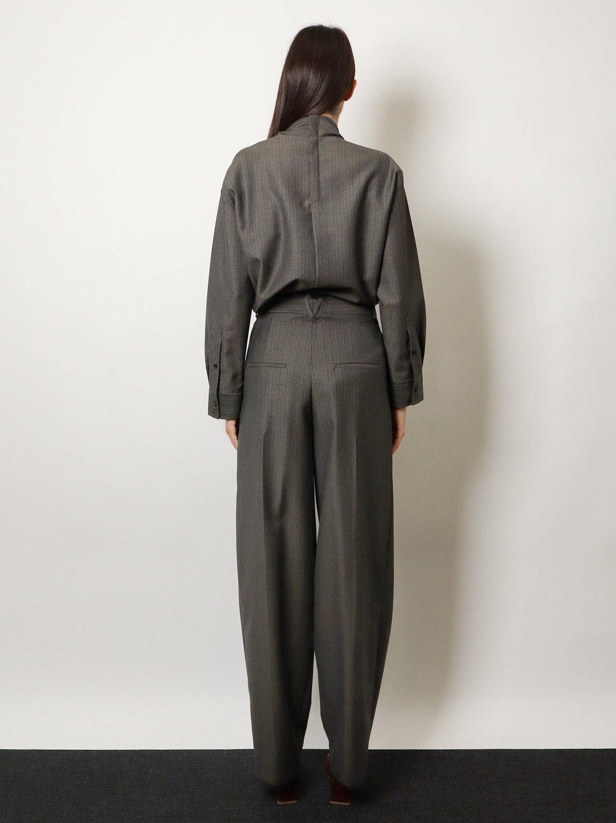 Bottega Veneta Beige Wool Classic Trousers