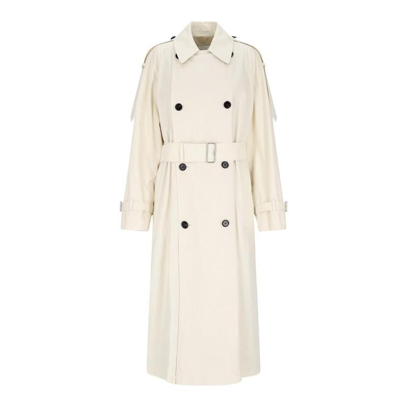 BURBERRY Gabardine Long Trench Coat for Women