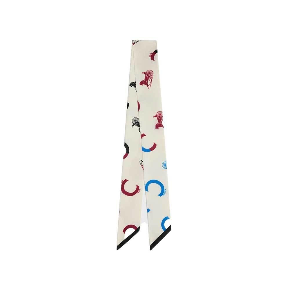 CELINE Women’s Lavalliere Twilly Silk Scarf AA0A63899 GCW1