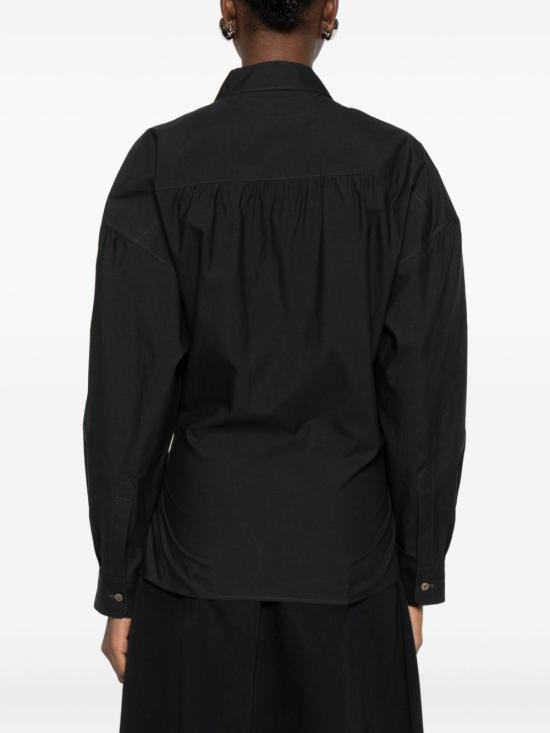 Lemaire Women's Cotton Shirt SH1141LF1500998 SQUID INK DOM