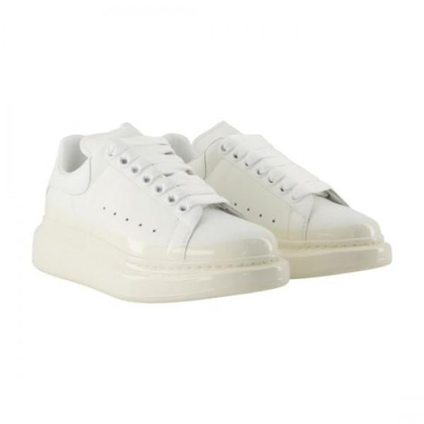 Alexander Mcqueen Oversized Leather Low-Top Sneakers