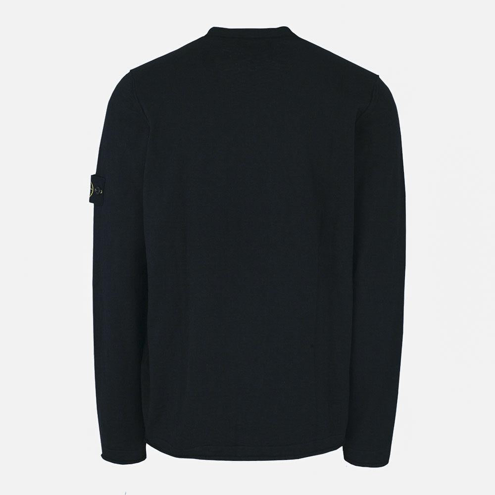 STONE ISLAND Lightweight Wool Patch Crewneck Knit Sweater