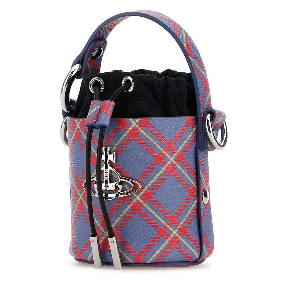 Vivienne Westwood Daisy Mini Bucket Bag Black Leather Shoulder Bag