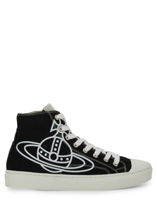 Vivienne Westwood Plimsoll High-Top Eco Sneakers White