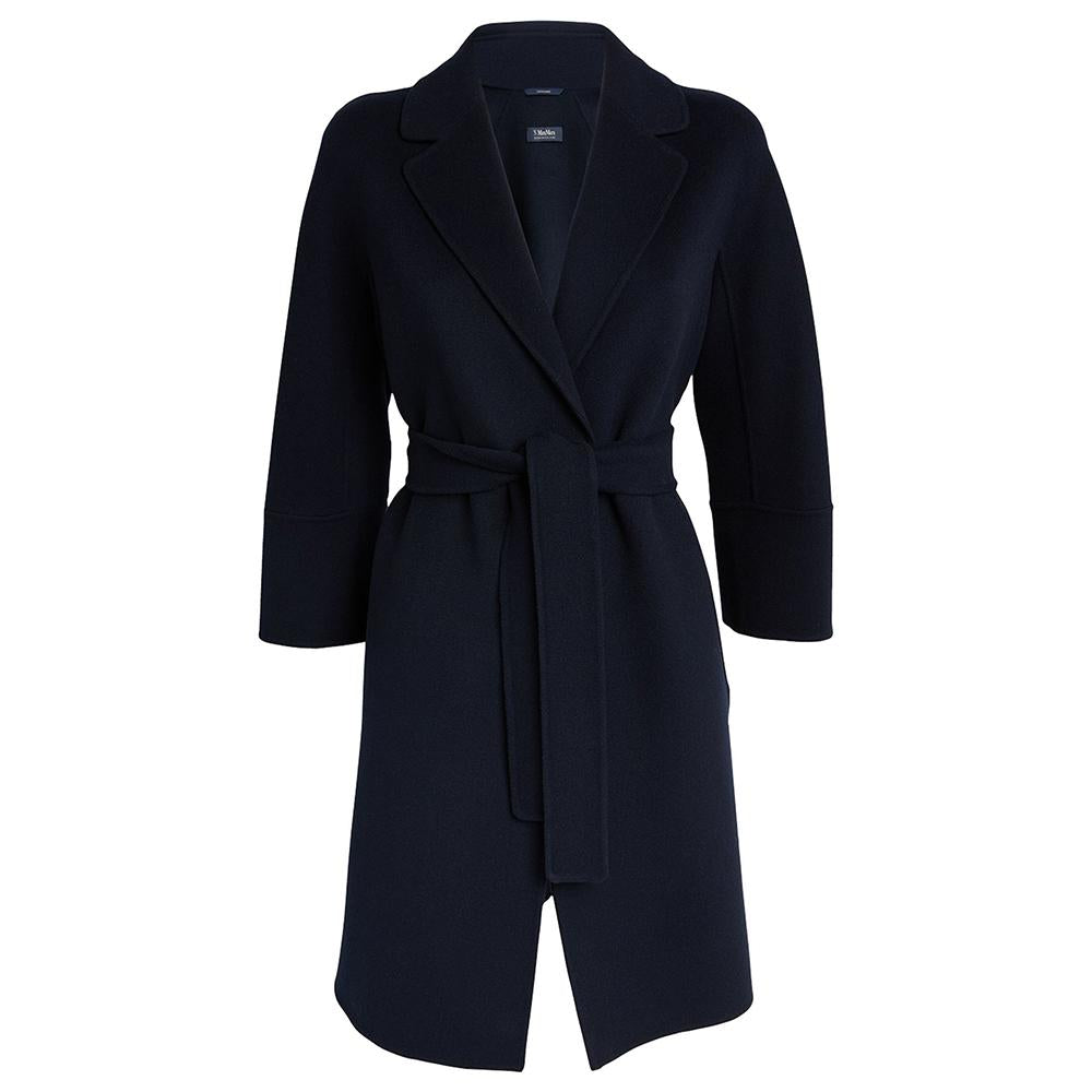 Max Mara Arona Virgin Wool Coat Navy 29016111600 012