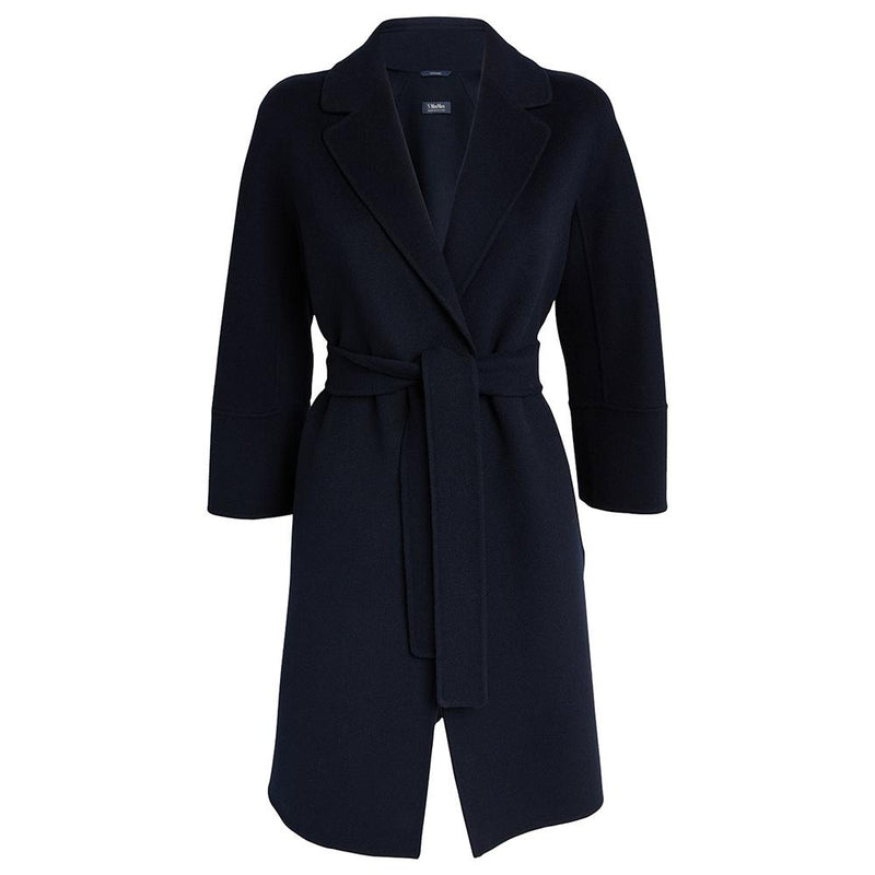 Max Mara Arona Virgin Wool Coat Navy 29016111600 012