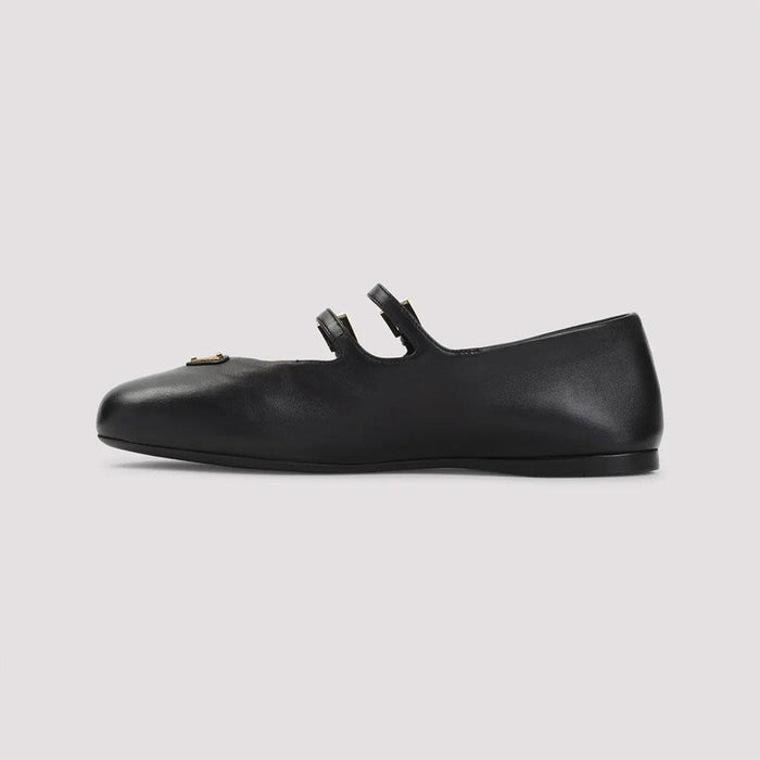 PRADA Nappa Leather Black Women’s Ballet Flats