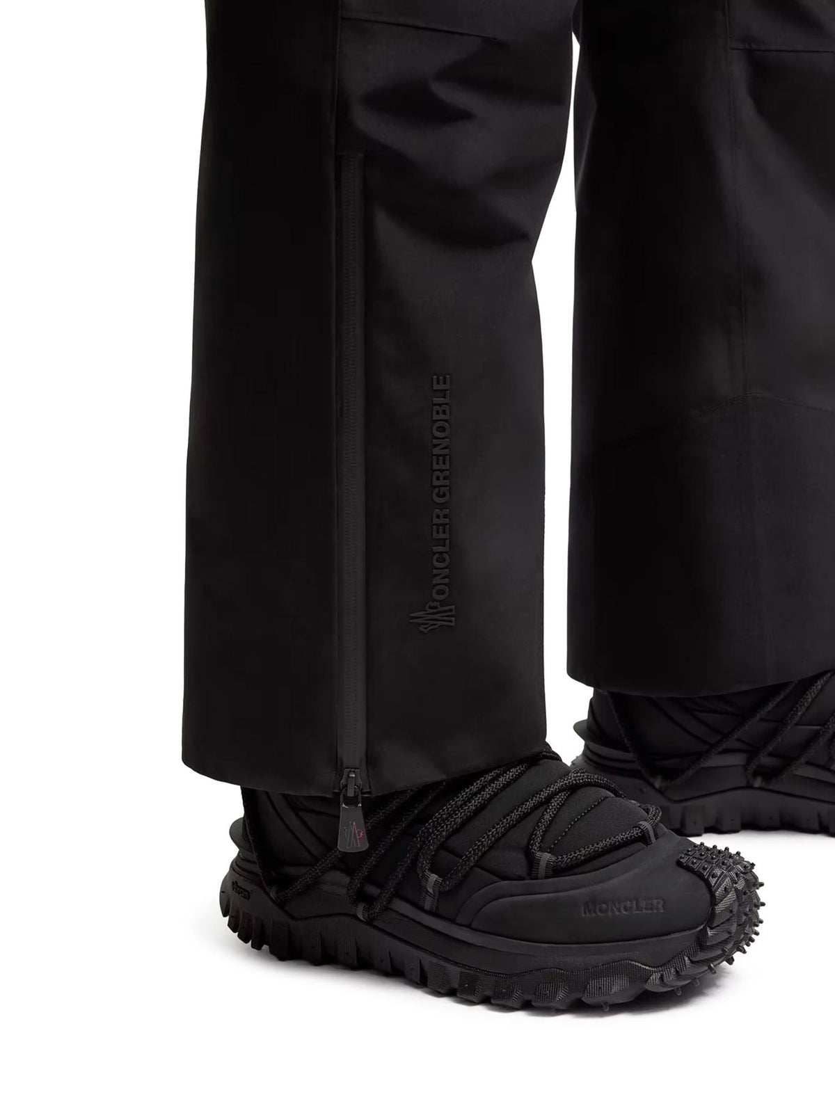 Moncler Black Wool Blend Suit Pants for Men