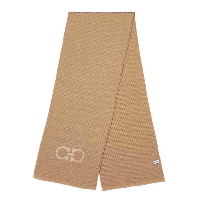 Ferragamo Women’s Jacquard Camel Scarf