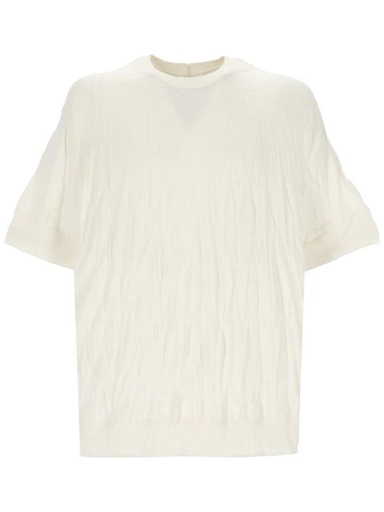 Helmut Lang Short Sleeve T-Shirt O02HM701 C05 IVORY DOM