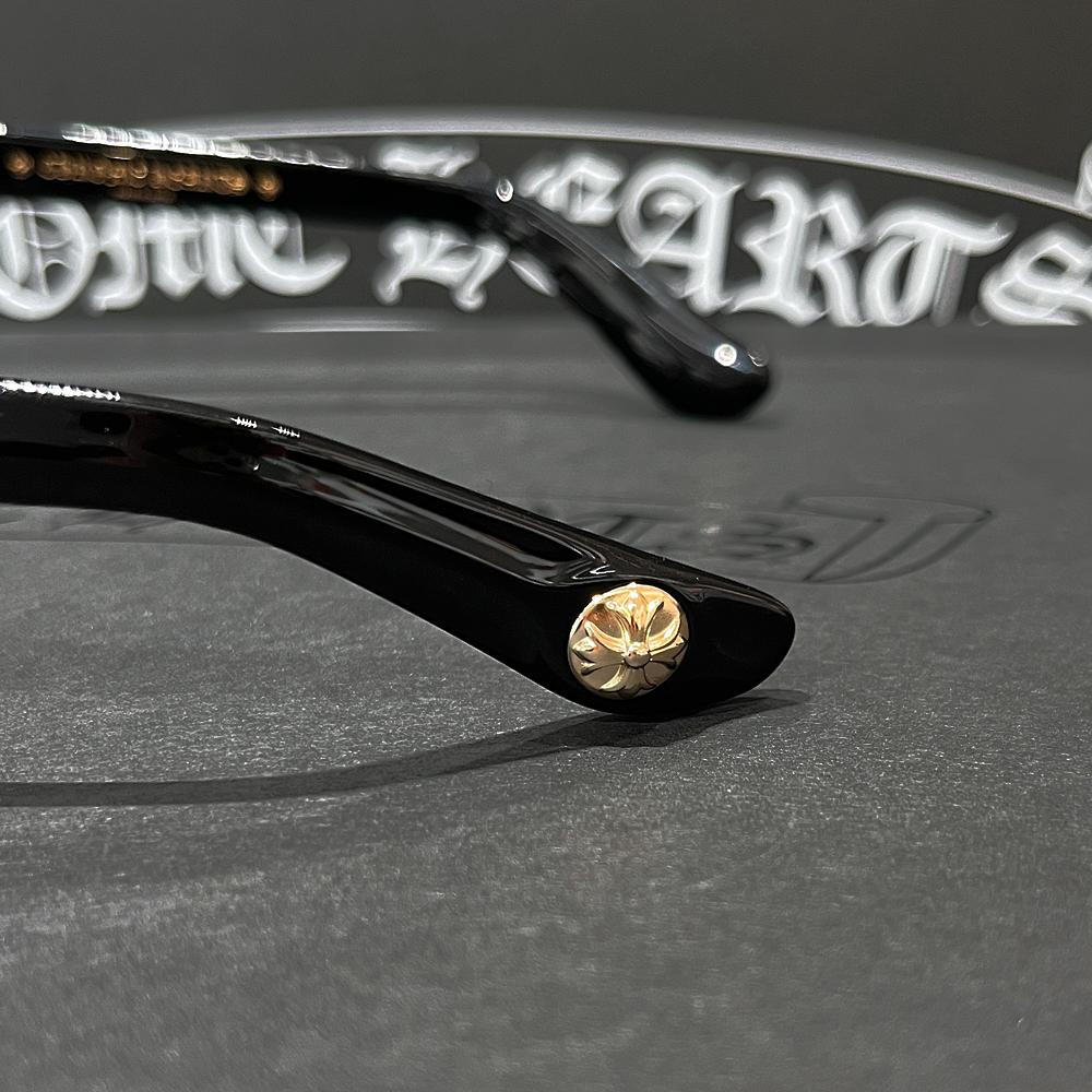 Chrome Hearts Black Gold Trim TREAT ITZ AGAIN Eyeglasses