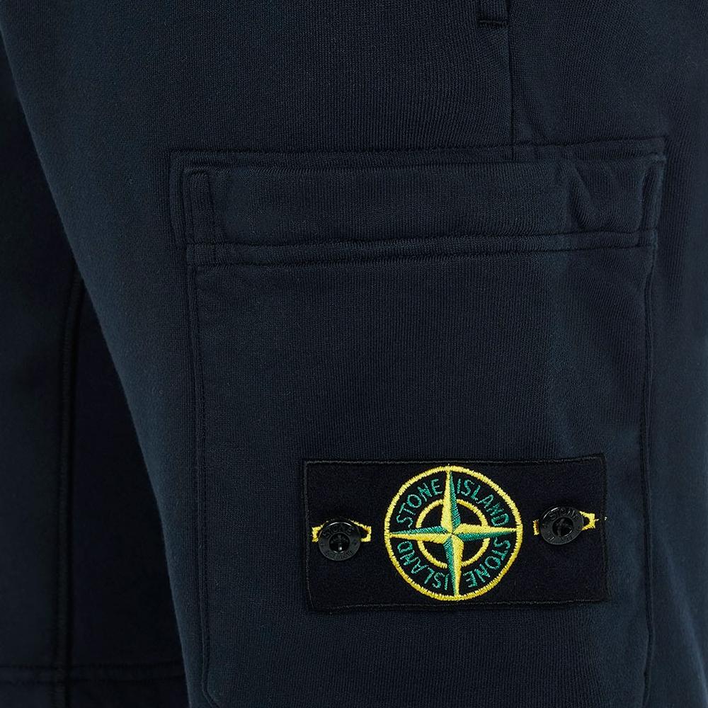 STONE ISLAND Navy Logo Patch Training Shorts Men