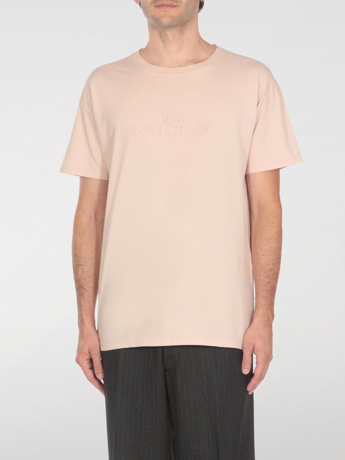 Maison Margiela Short Sleeve Cotton T-Shirt Beige Women’s