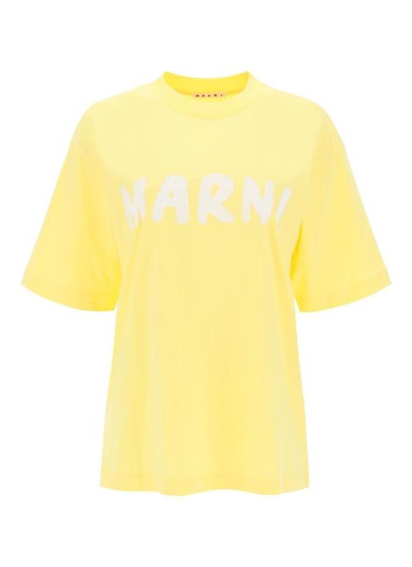 Marni Logo Cotton T-Shirt THJET49EPHU SCS11 L1Y20