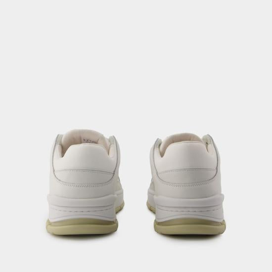 AXEL ARIGATO White Beige Leather Low-Top Sneakers for Men