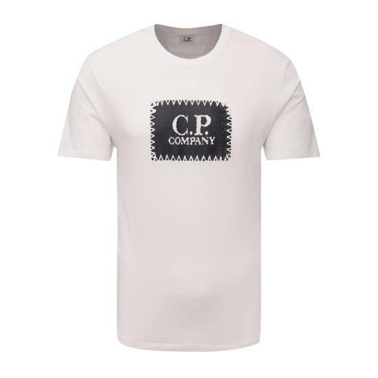CP Company Jersey Logo Label T-Shirt White Men’s