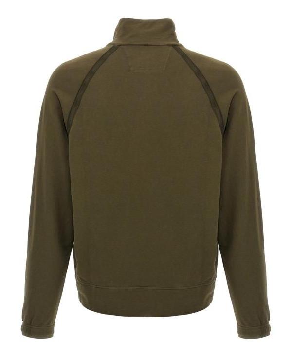 CP Company Light Fleece Polo Sweatshirt Hooded Top for Men