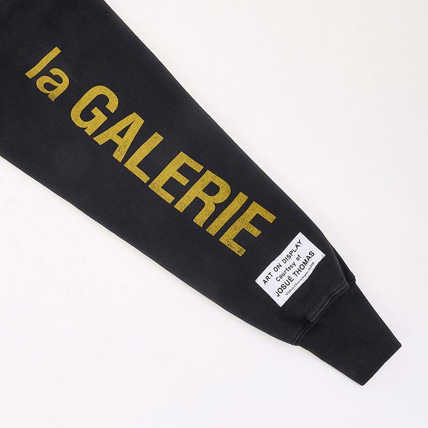 GALLERY DEPT. Black Logo Hoodie for Men DGH 50043