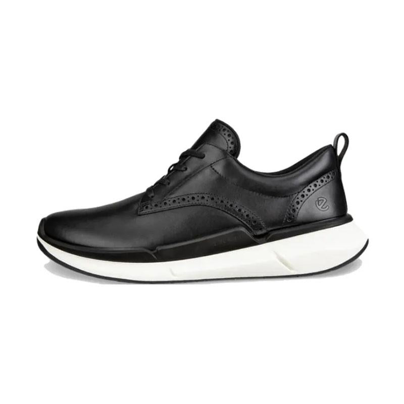 ecco Biom 22 Black Leather Low-Top Sneakers for Men