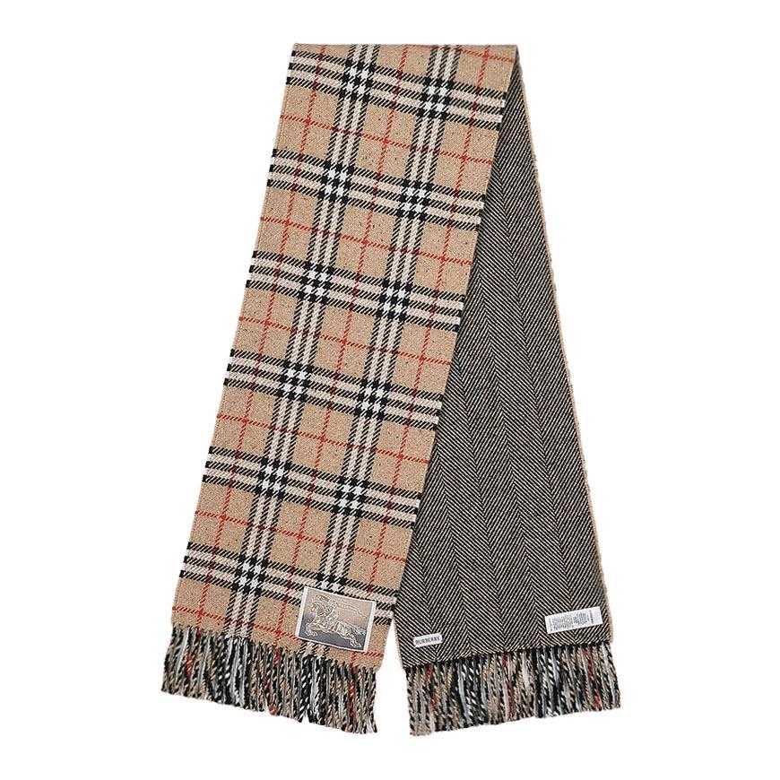 BURBERRY Unisex Check Wool Scarf 8099014 MU DF CHECK TO TEX SCF B9719