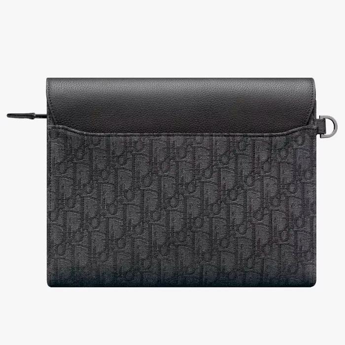 DIOR Saddle A5 Triangle Leather Pouch Clutch 2ADCA540YKS H03E