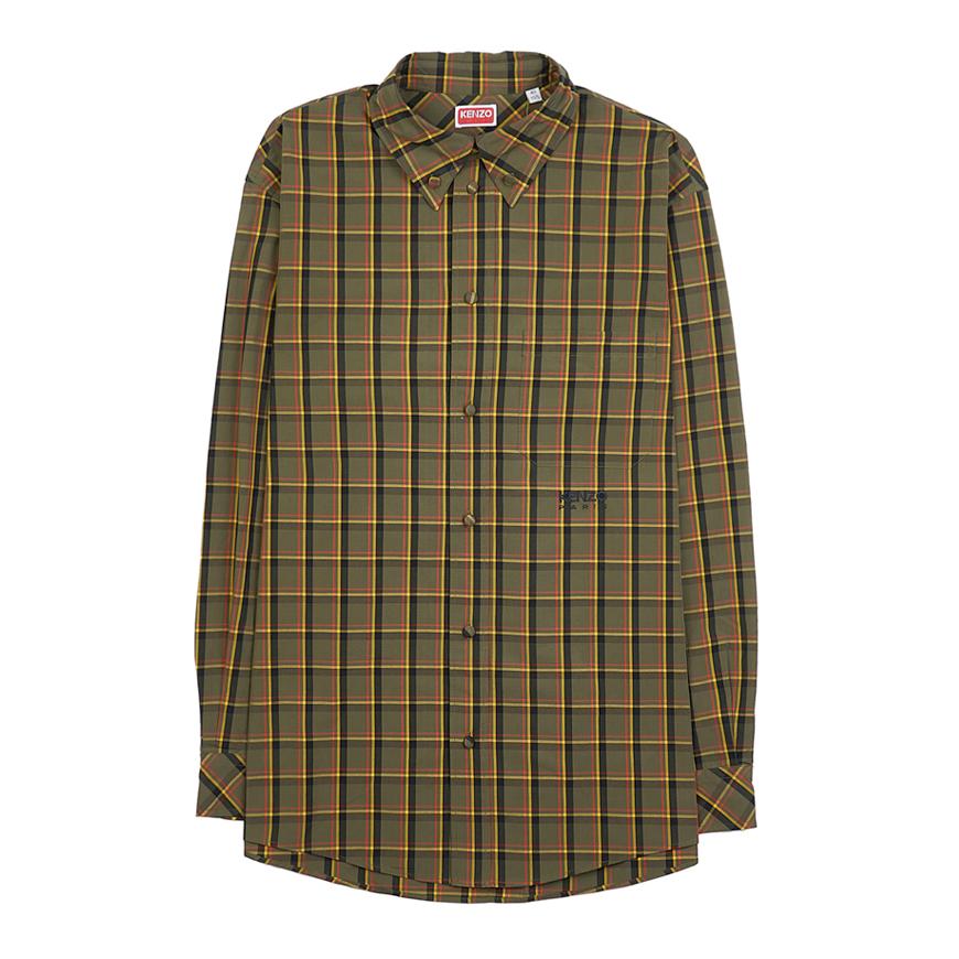 KENZO Men’s Check Cotton Long-Sleeve Shirt