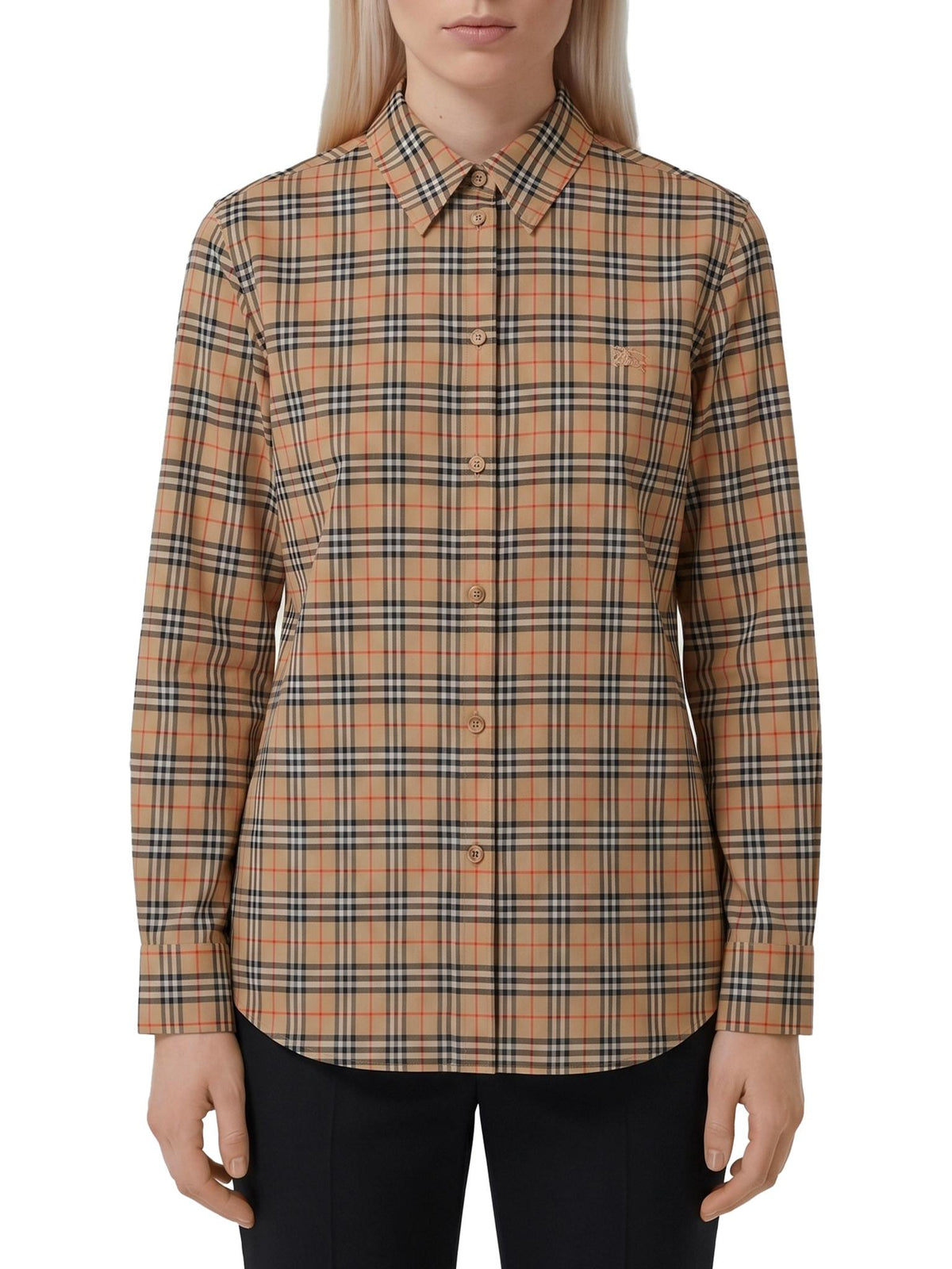 BURBERRY Long Sleeve Button-Up Shirt FW26 B9368