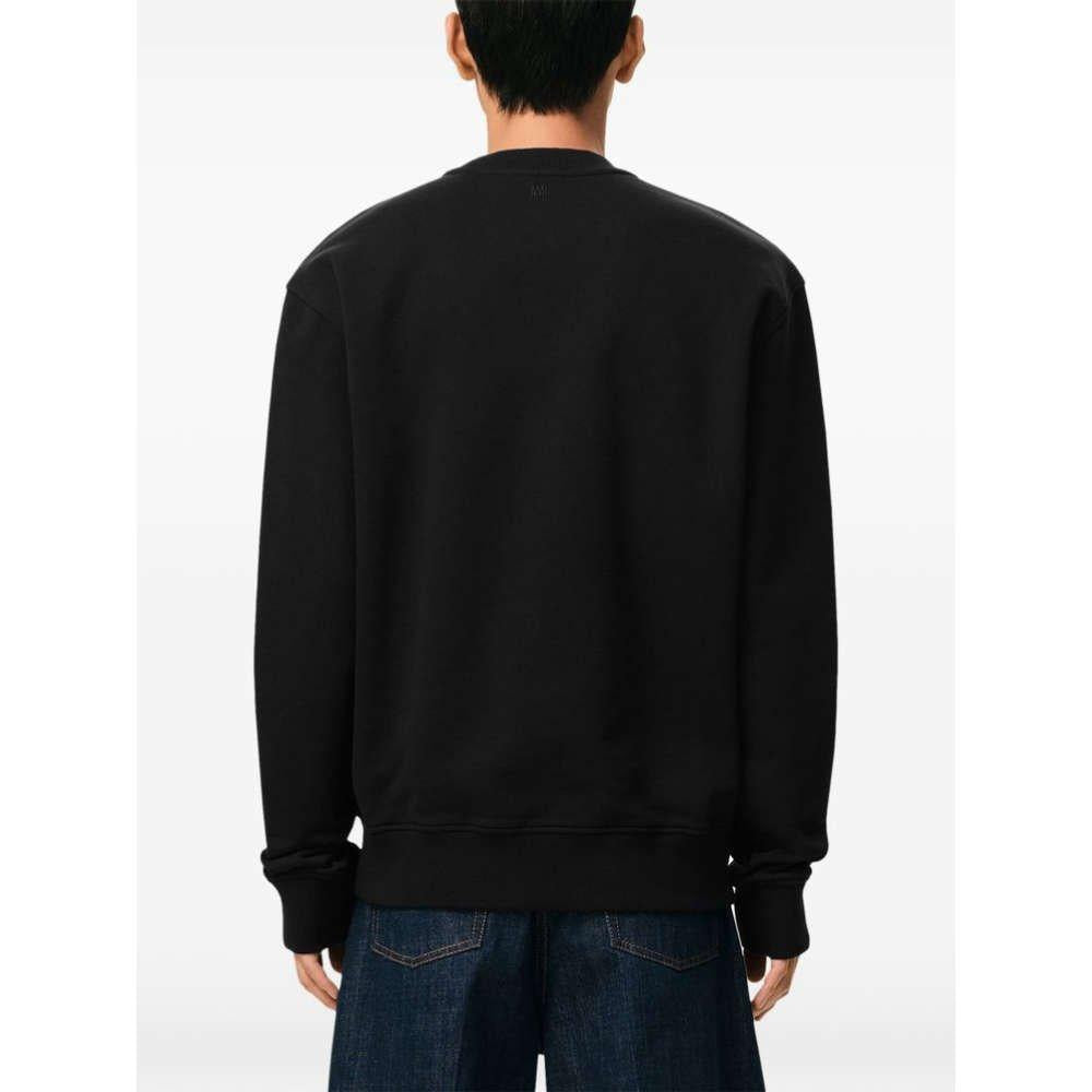 AMI Small Heart Logo Black Sweatshirt Unisex
