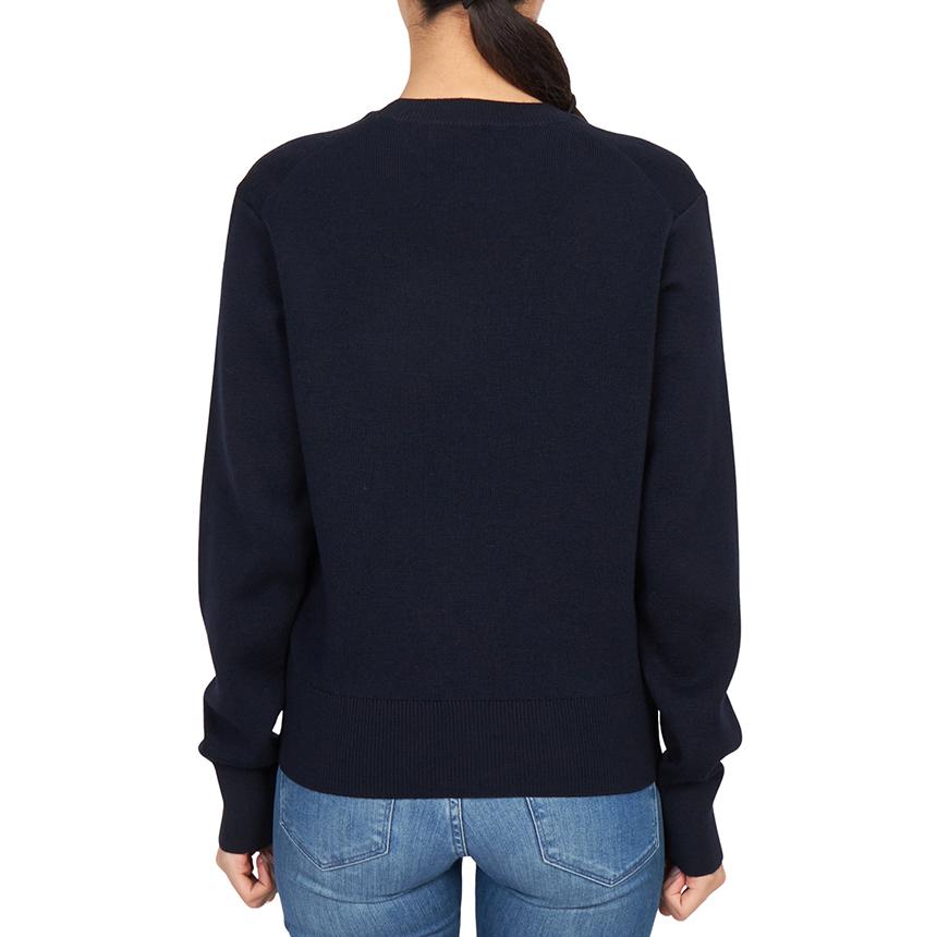 AMI Women’s Wool Crewneck Knit Sweater FKS826 001 414