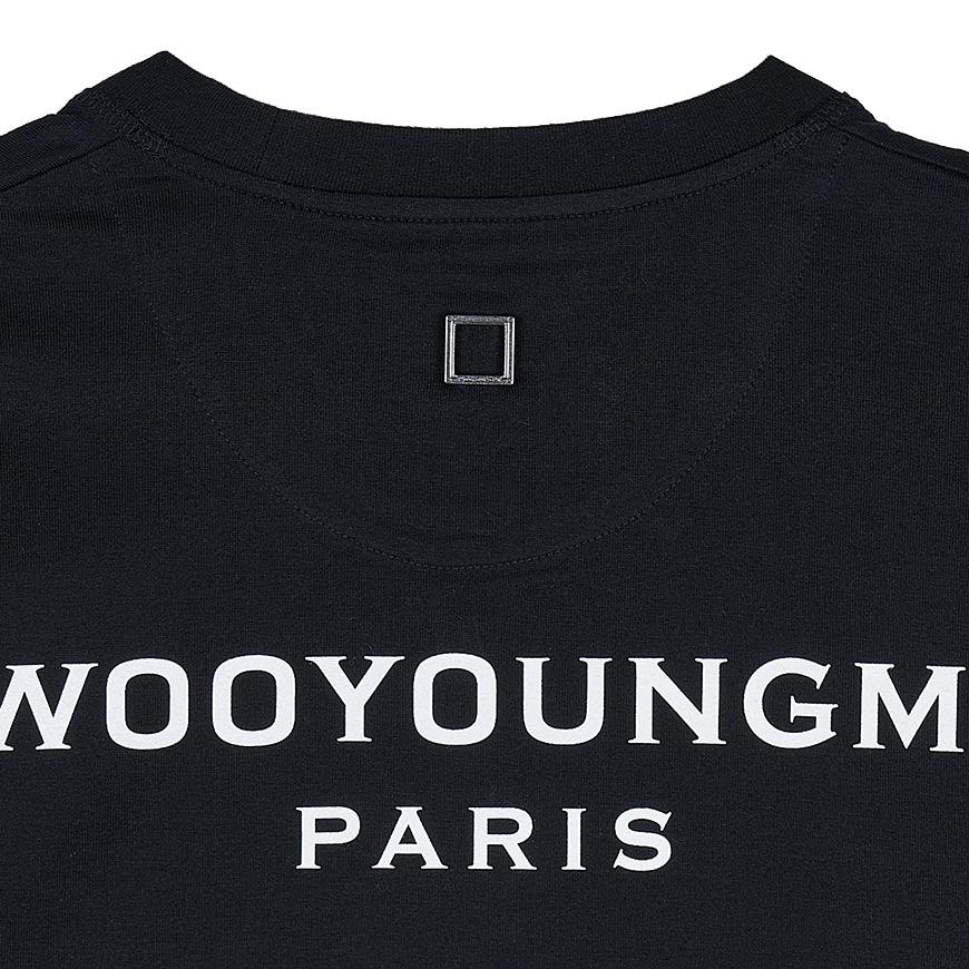WOOYOUNGMI Black Back Logo Long Sleeve T-Shirt