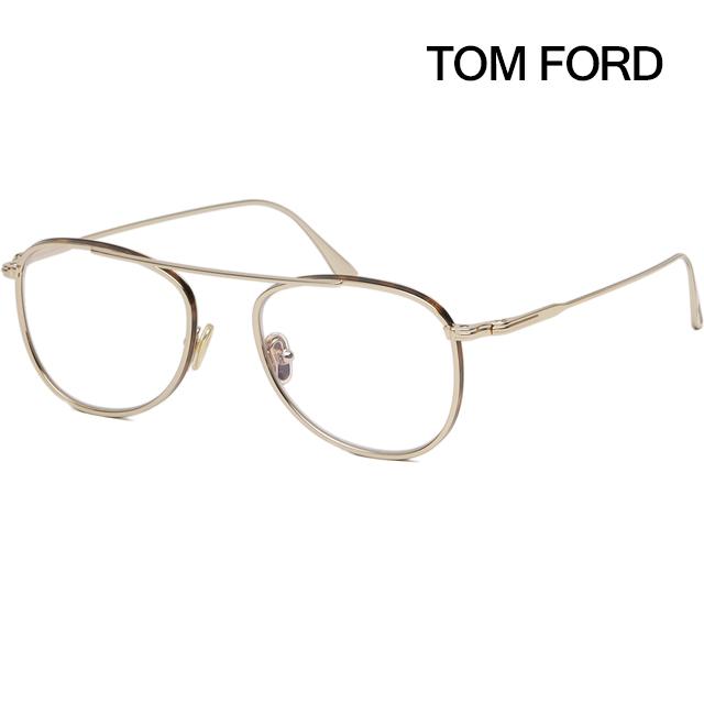 TOM FORD Gold Aviator Blue Light Blocking Eyeglasses Unisex TF5691B 028