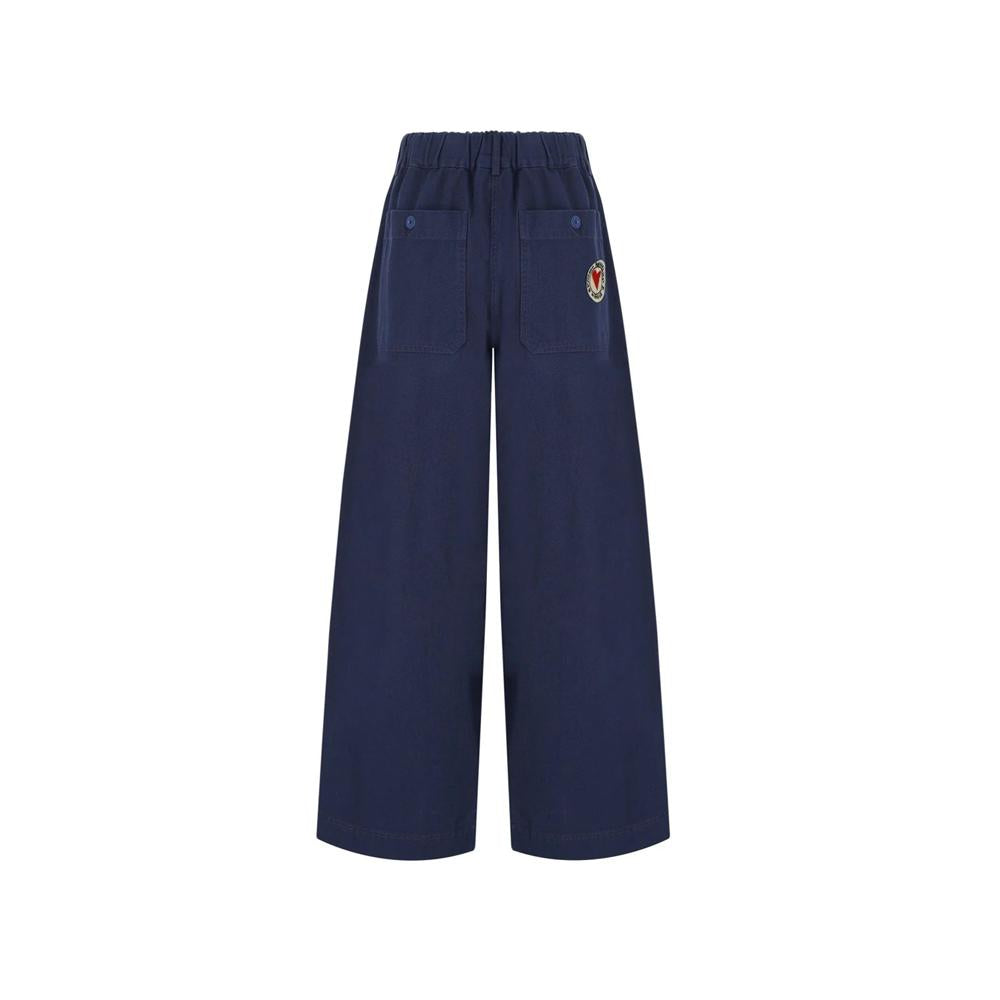 Max Mara Ultramarine LOTUS Logo Classic Pants 2525136011 002