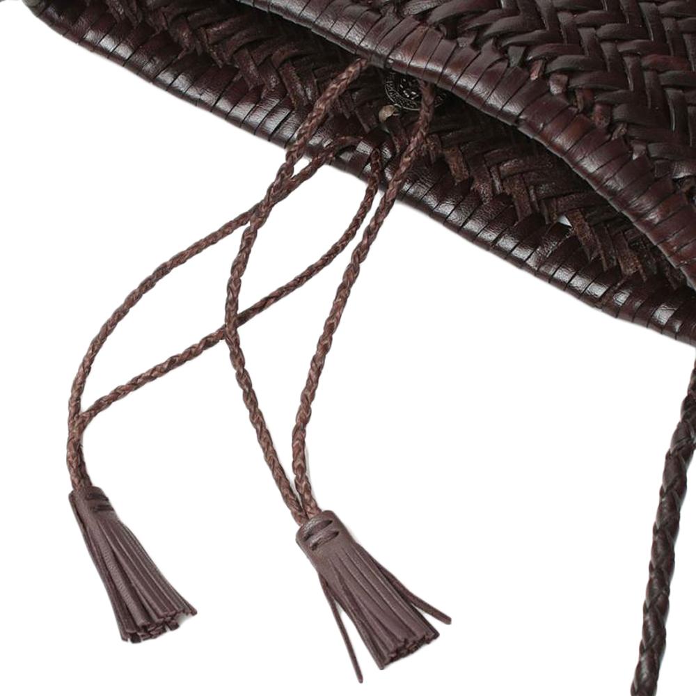 Dragon Diffusion Dark Brown Leather Shoulder Crossbody Bag