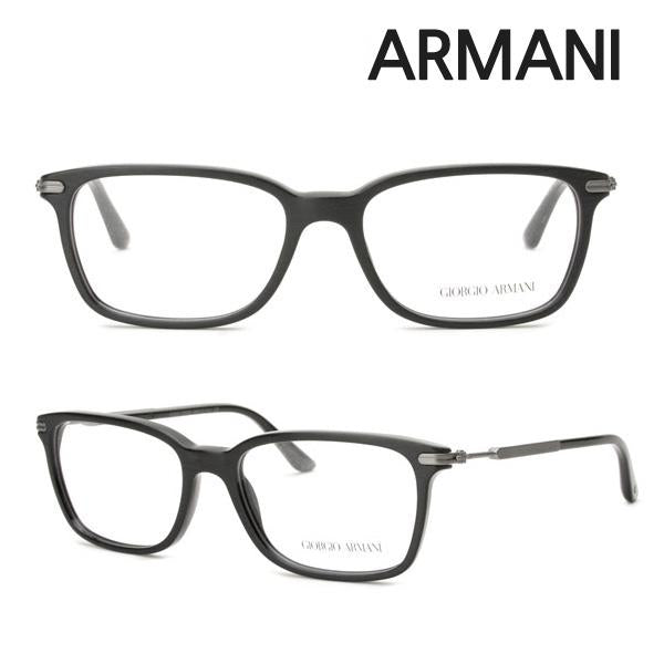 Giorgio Armani Black Acetate Horn-Rim Eyeglasses Unisex AR7030 5001