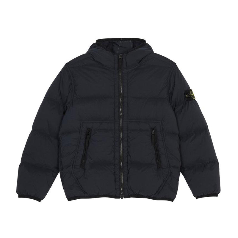 STONE ISLAND Kids Down Puffer Jacket Black