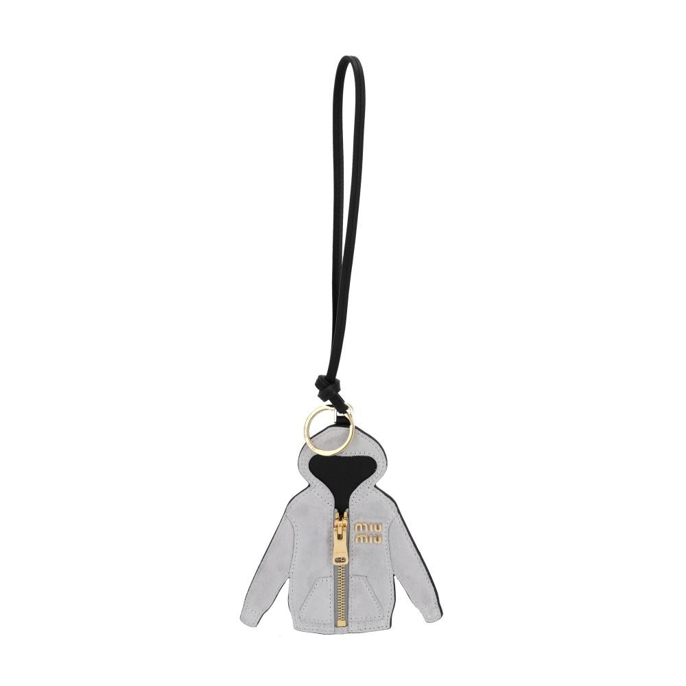 Miu Miu Leather Hoodie Trick Keyring for Women 5TL530 2CUJ F0031