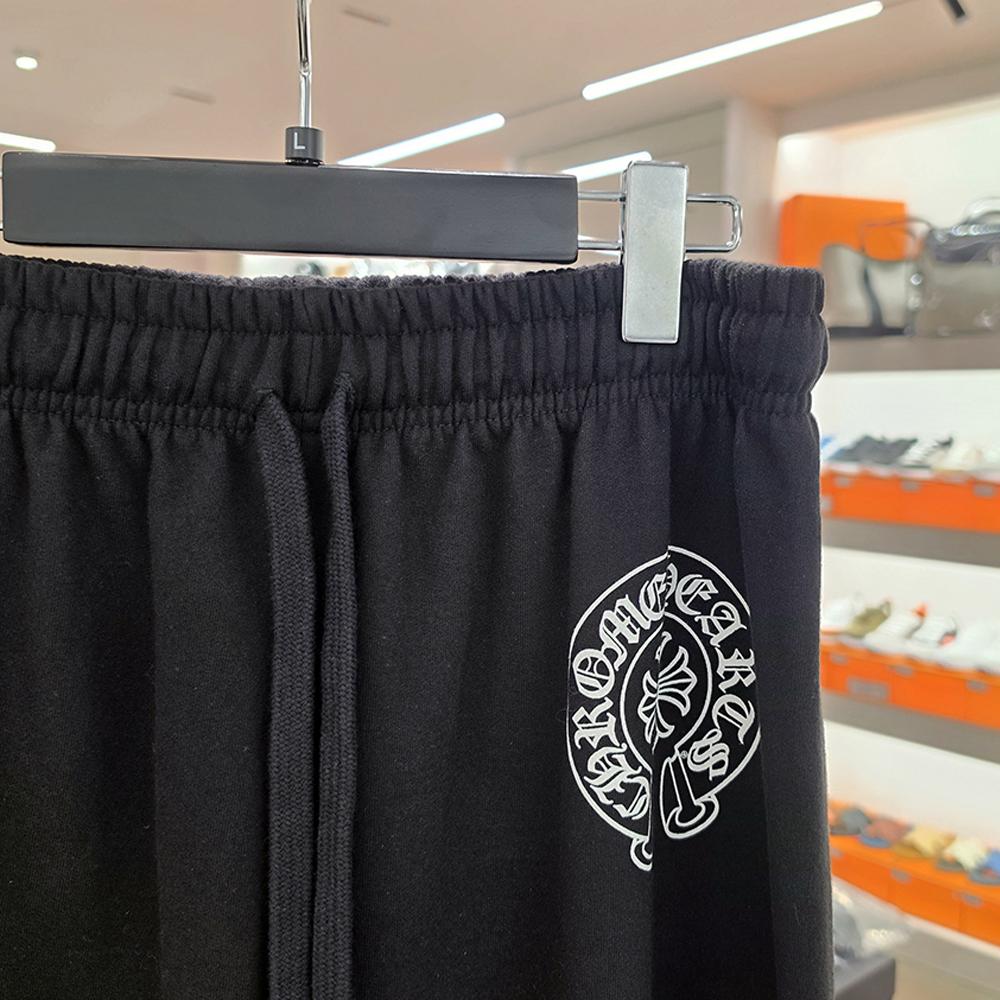 Chrome Hearts Horseshoe Logo Black Sweatpants Unisex