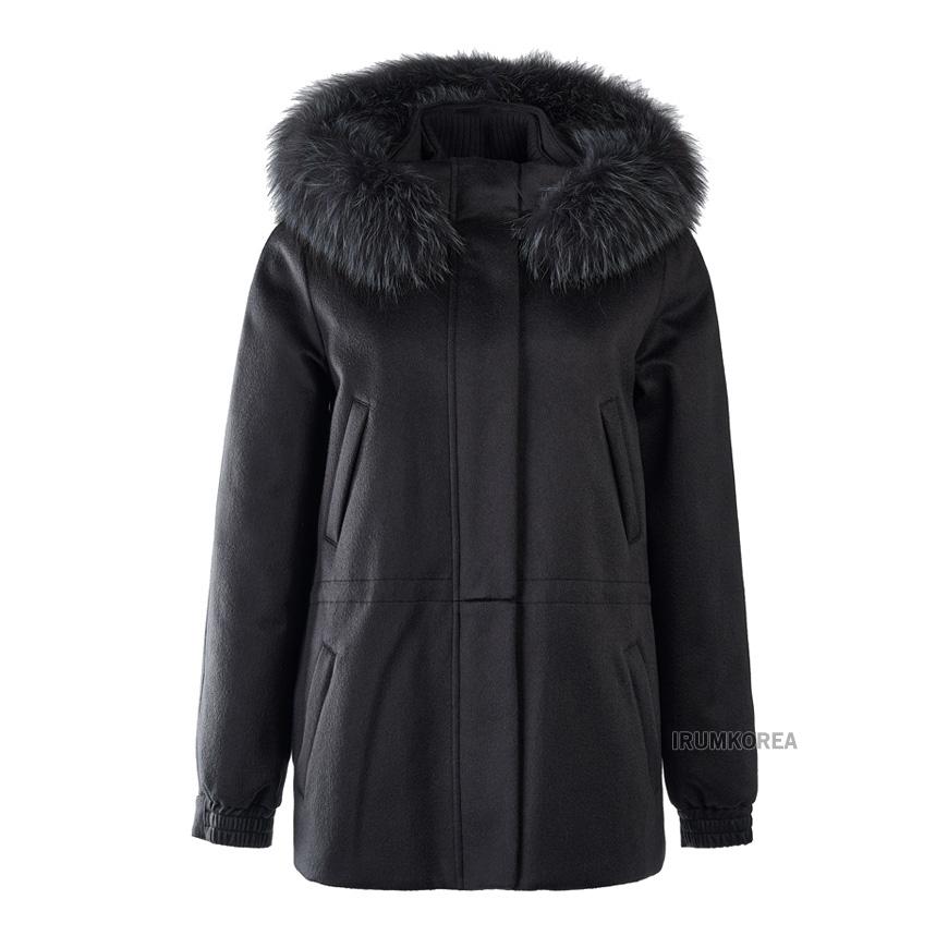 Loro Piana Women’s Icery Short Jacket Black Wool Blend