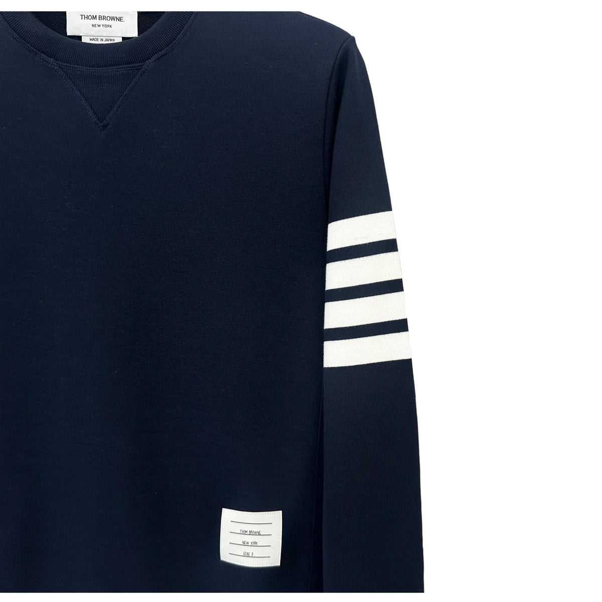 THOM BROWNE Diagonal Armband Crewneck Sweatshirt Men’s MJT021L 461 MJT021H 461